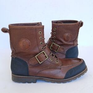 Polo Ralph Lauren Weybrook Boots Leather Mens Size 9D